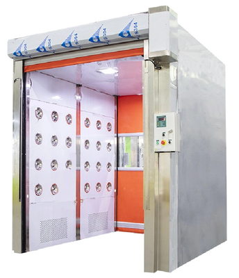 Fast Rolling Curtain Door Cargo Air Shower พร้อมโฟโตอิเล็กทริคเซนเซอร์