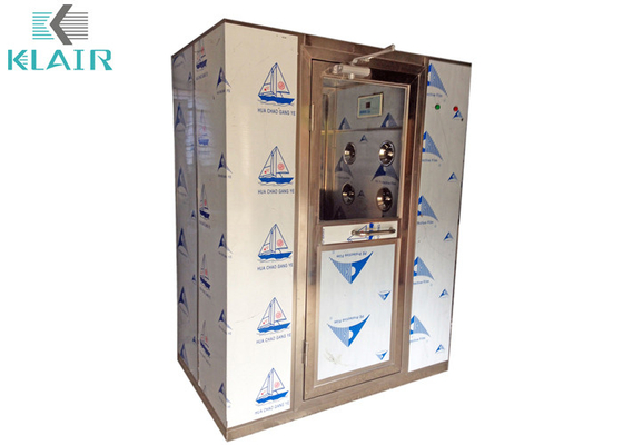 ประตูสแตนเลสบานเลื่อนอัตโนมัติ Clean Room Cargo Air Shower 110-380V