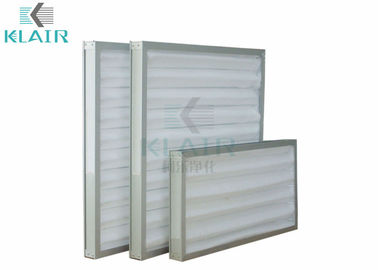 กรอบ ตัวกรองระบบ HVAC แบบนำกลับมาใช้ใหม่ไส้กรองหยาบกรองประสิทธิภาพหลักสำหรับล้างทำความสะอาดได้