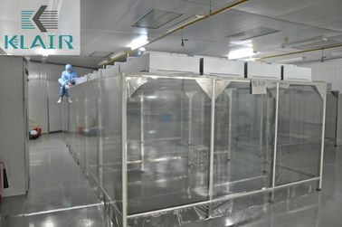 การควบคุมการปนเปื้อนห้องทำความสะอาด Softwall มือถือสำหรับกระบวนการผลิต